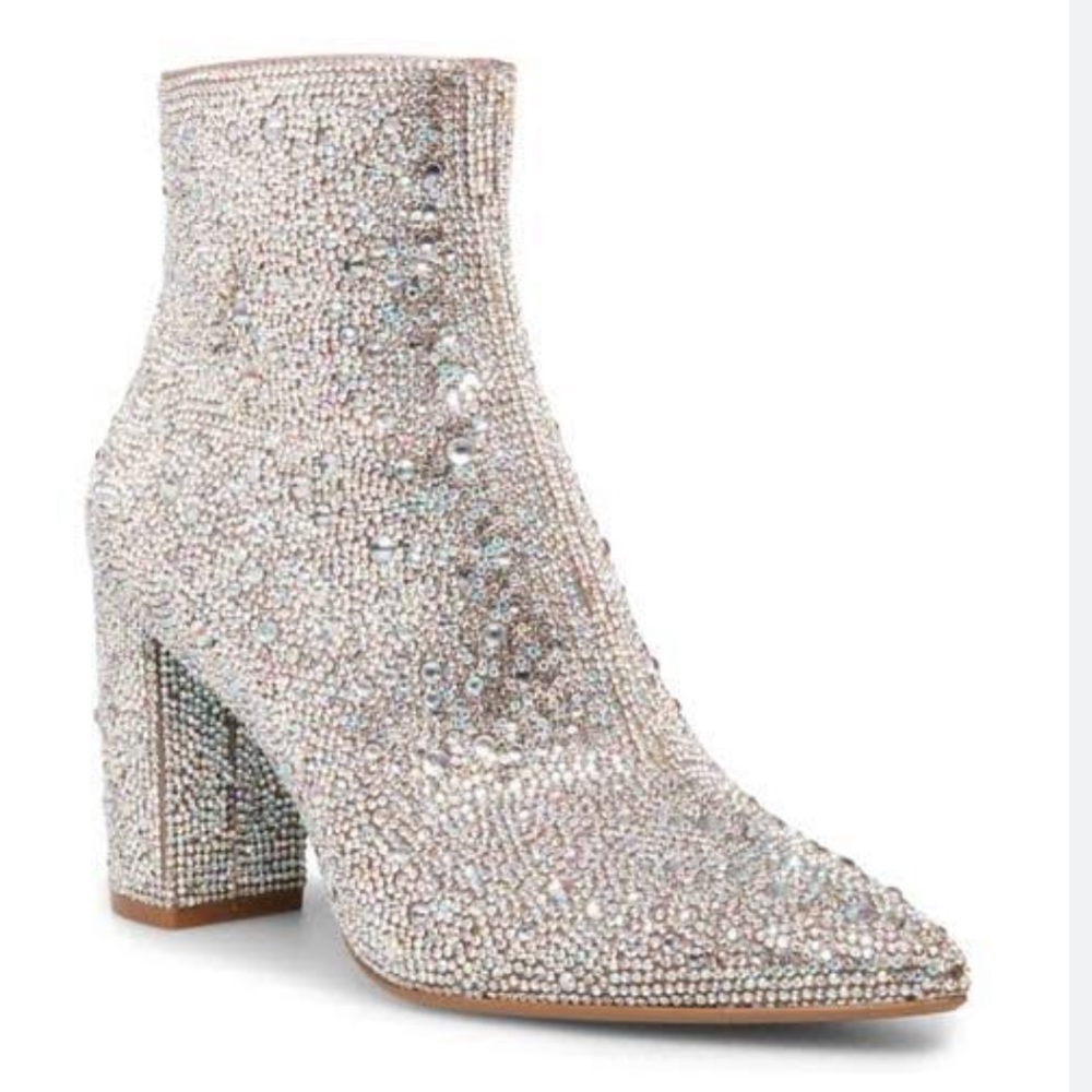 Brand New With Tags Betsey Johnson Kyla Rhinestone Booties